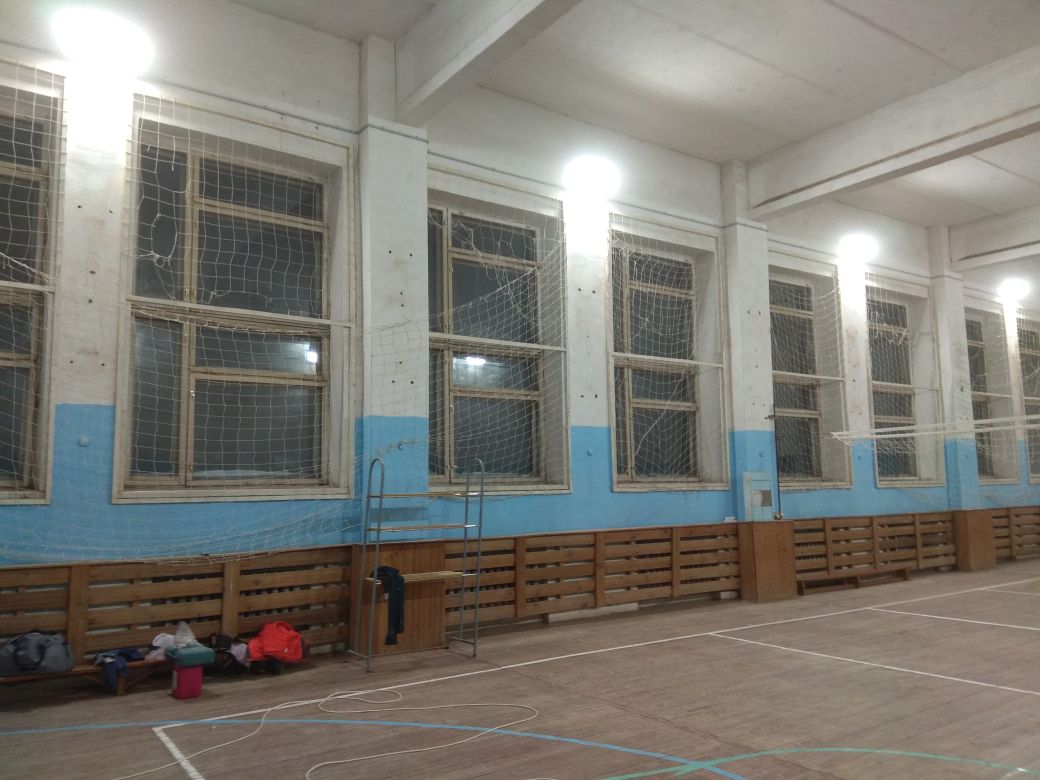 Освещение школьного спортивного зала